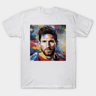 colofrul sketch with Messi T-Shirt